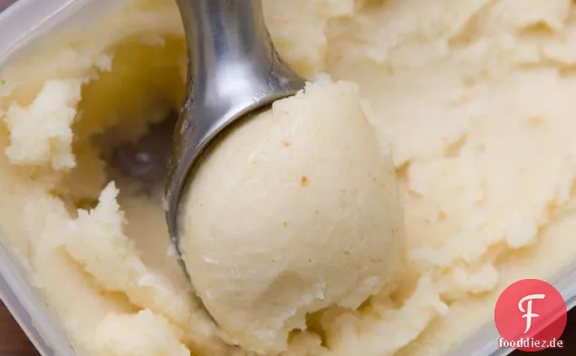 Birnen-, Riesling- und Ingwersorbet