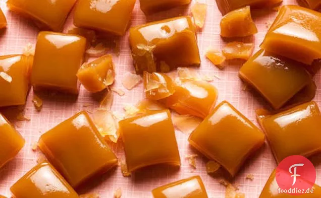 Honig-Butterscotch Süßigkeiten
