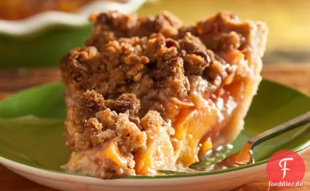 Pfirsichkuchen mit Pecan Streusel
