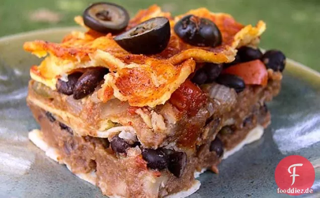 Mexikanische Lasagne (oder Enchilada-Auflauf)
