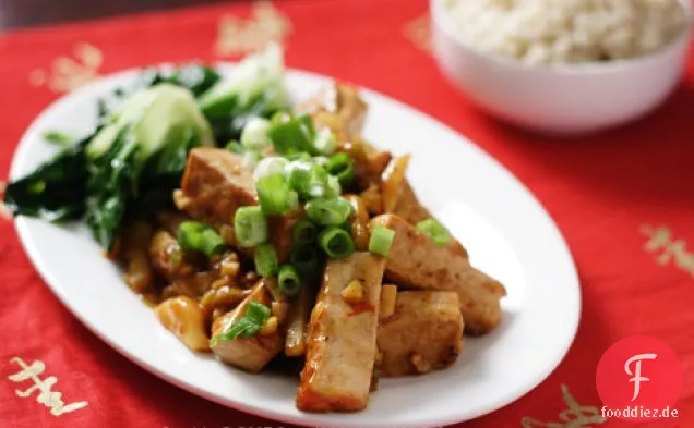Sichuan Tofu mit Knoblauchsauce
