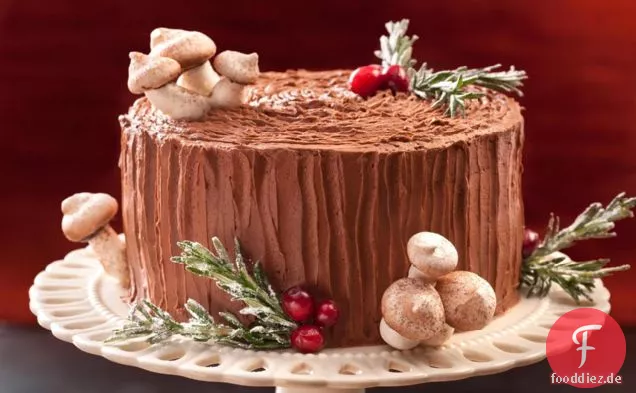 Schwarzwald Yule Stumpf Kuchen