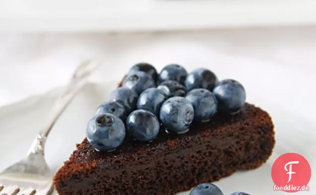 Schokoladen-Blaubeerkuchen