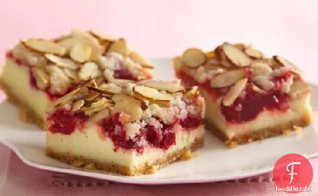 Mandel Streusel-Kirsche Käsekuchen Bars