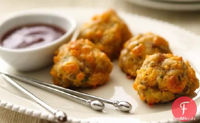 Glutenfreie Wurst Käsebällchen