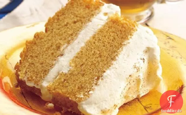 Kürbis Engel Essen Kuchen mit Ingwer-Sahne-Füllung