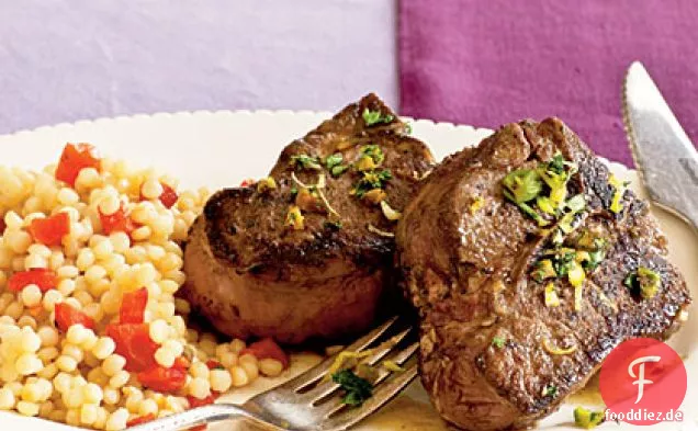 Lammkoteletts mit Pistazien-Gremolata