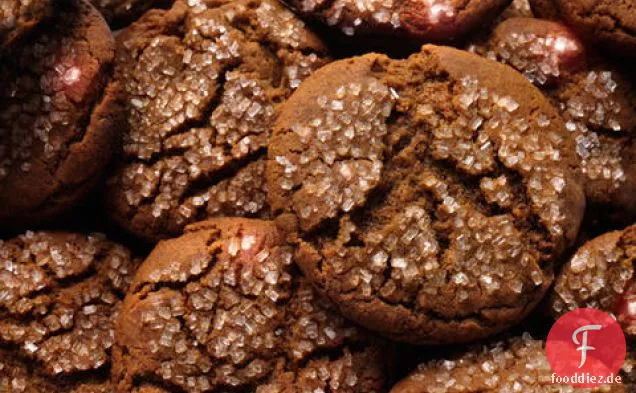 Melasse Crinkle Cookies