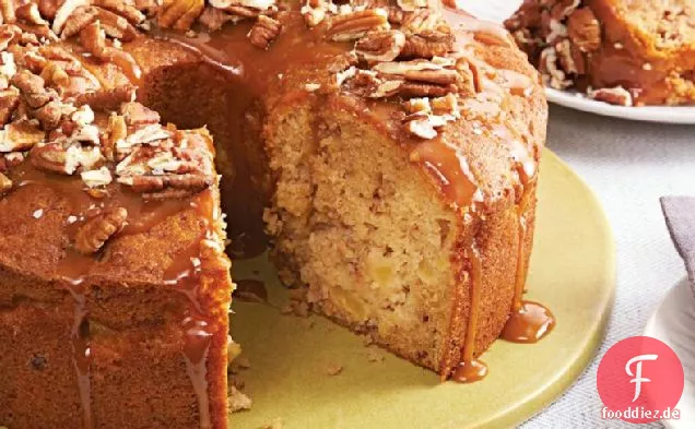 Gesalzener Karamell-Apfelkuchen
