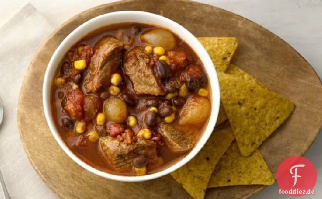 Slow-Cooker mexikanischer Rindfleischeintopf