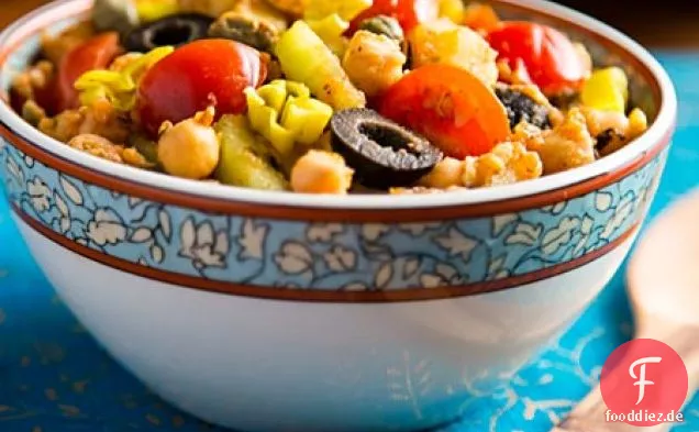 Tunesisch inspirierter Kichererbsen-Kartoffelsalat
