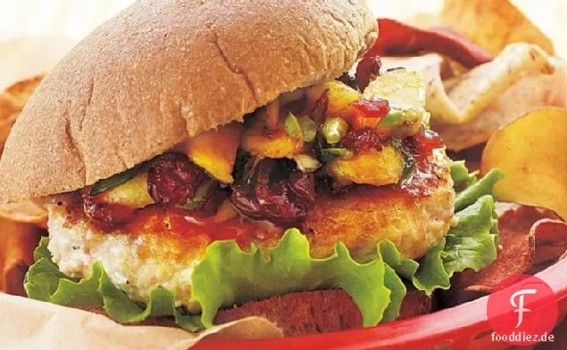 Die Türkei-Burger mit Chutney