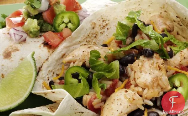 Speedy Chicken & Black Bean Burritos