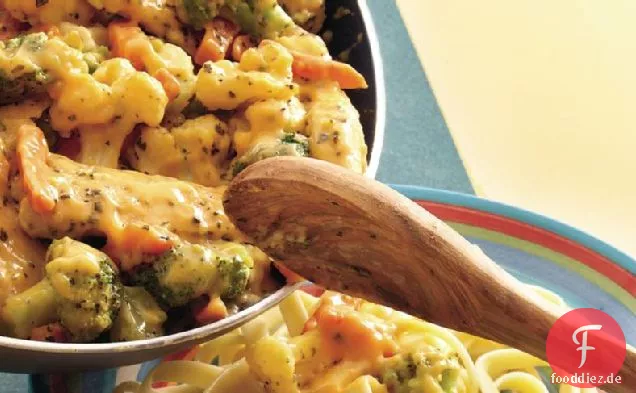 Cheesy Huhn und Gemüse
