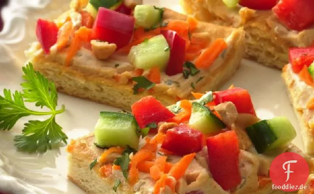 Thailändische Vorspeise Pizza