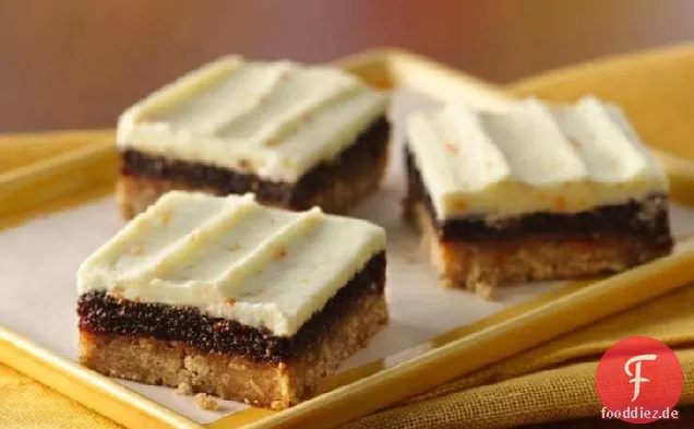 Zimt Feigenriegel mit Orangen Buttercreme Zuckerguss