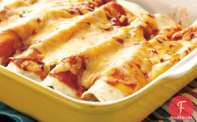 Spinat und Rindfleisch-Enchiladas