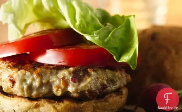 Blauschimmelkäse und Speck Chicken Burger