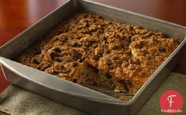Streusel-gekrönt Bananen-Schokolade Snack Kuchen