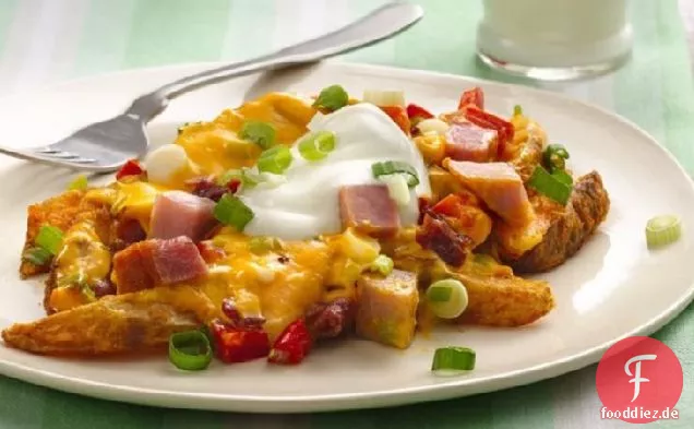 Geladene gebackene Kartoffelauflauf