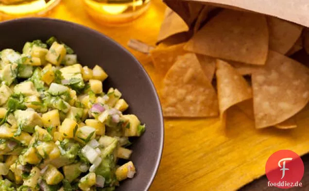 Ananas und Gurke Guacamole