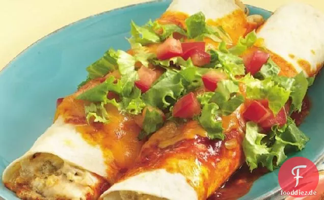 Spicy Chicken Enchiladas für Zwei