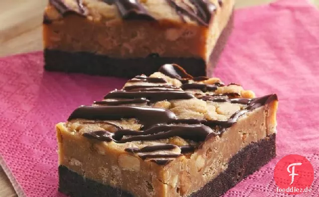 No-Bake Schokolade-Erdnussbutter Schokoriegel