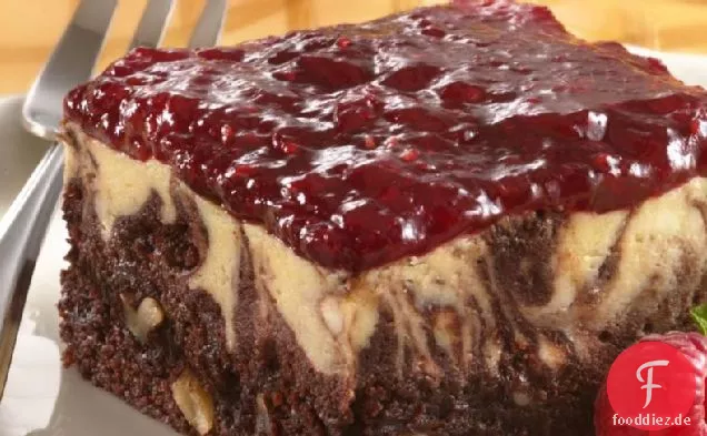 Marmorierte Käsekuchen Brownie-Dessert