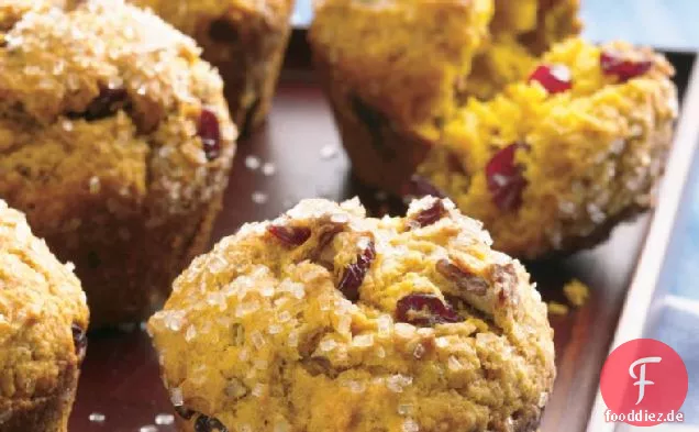 Kürbis-Cranberry-Muffins