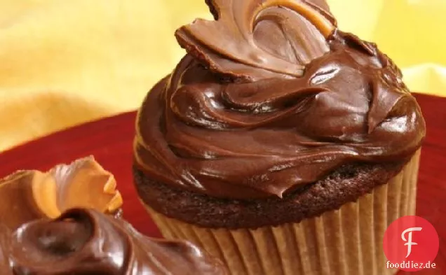 Herbst-Blatt-Cupcakes