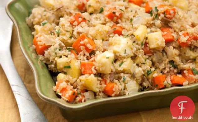 Bulgur-Pilaw mit Gerösteten Karotten und Pastinaken