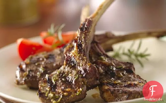 Gegrillte Rosmarin Lammkoteletts