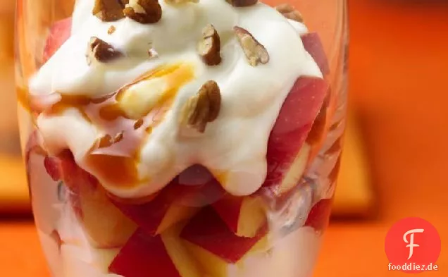 Karamell-Apfel-Joghurt-Parfaits