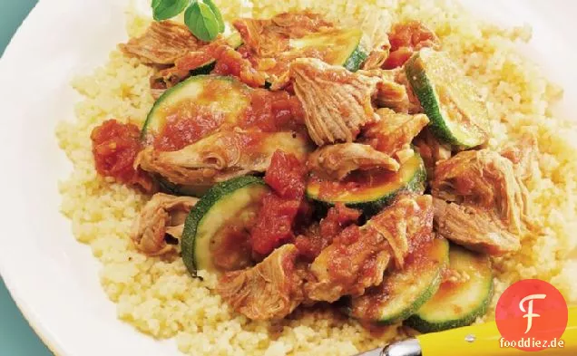 Slow-Cooker italienisches Truthahn-Abendessen