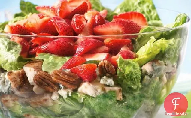 Sommer geschichteter Hühnersalat