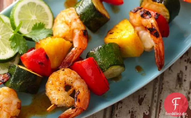 Taco Gewürzt Garnelen Kabobs