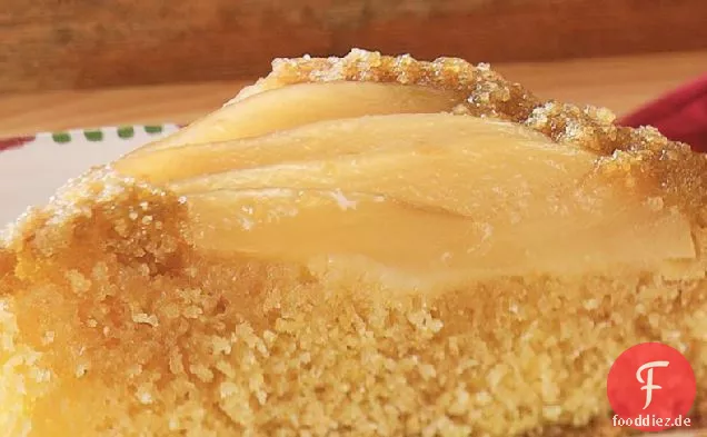 Klassische Birne Upside-Down-Kuchen