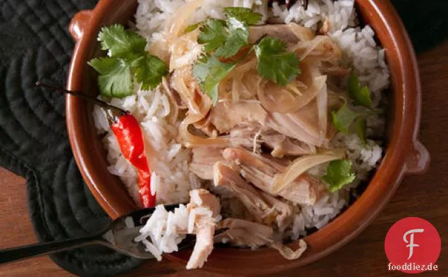 Huhn und Ingwer Tontopf