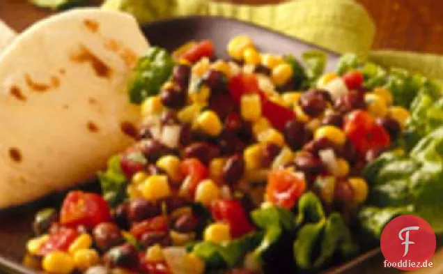 Herz gesund Kochbuch Mais und Schwarze Bohnen Salat