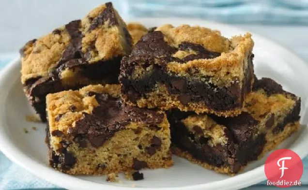 Glutenfreie Cookie Brownie Bars