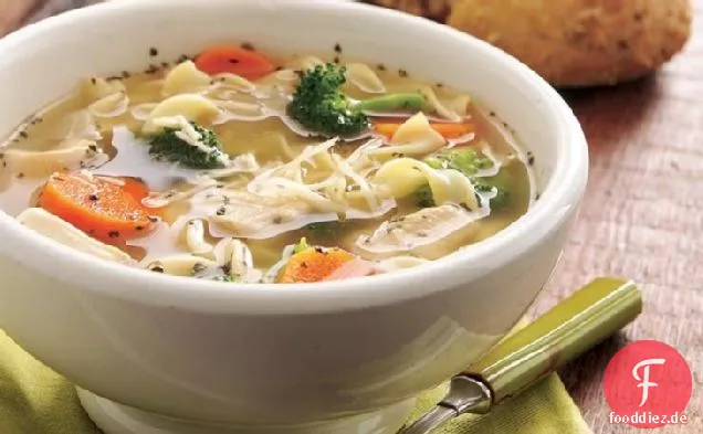 Italienische Hühnernudelsuppe