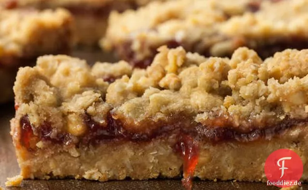 Erdnussbutter und Jelly Bars