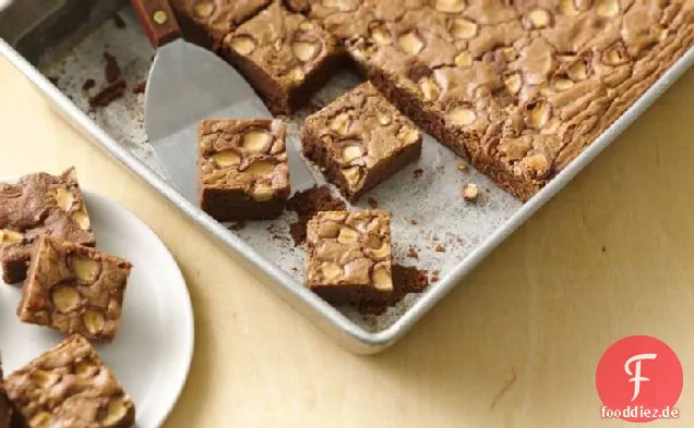 Milchschokolade-Malz-Brownies