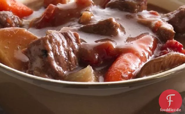 Slow-Cooker-Rindereintopf mit Shiitake-Pilzen