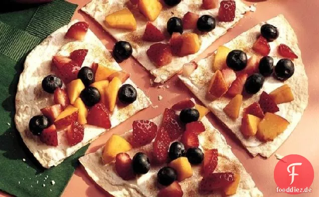 Tortilla-Frucht-Pizza