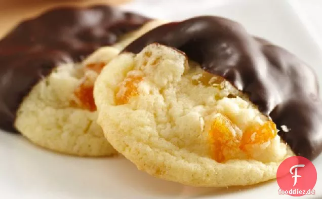 Dunkle Schoko-Aprikosen-Cookies