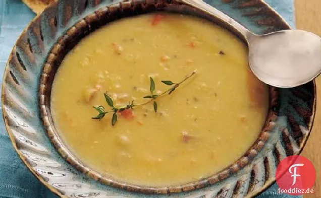 Slow-Cooker Goldene Erbsen-Schinken-Suppe