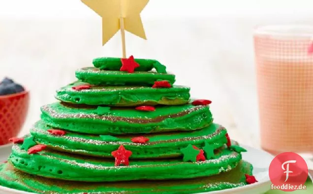Weihnachtsbaum Pfannkuchen Stapel