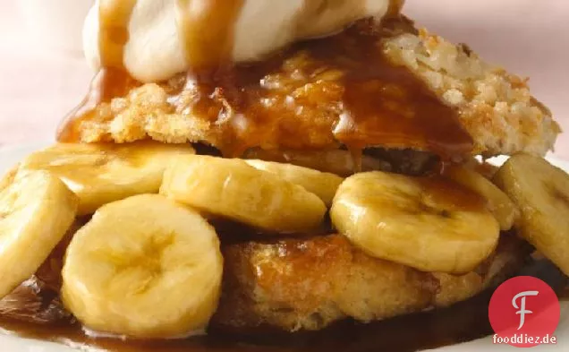 Bananen und Keks Shortcakes