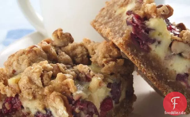 Haferflocken-Cranberry-Sauerrahm-Riegel